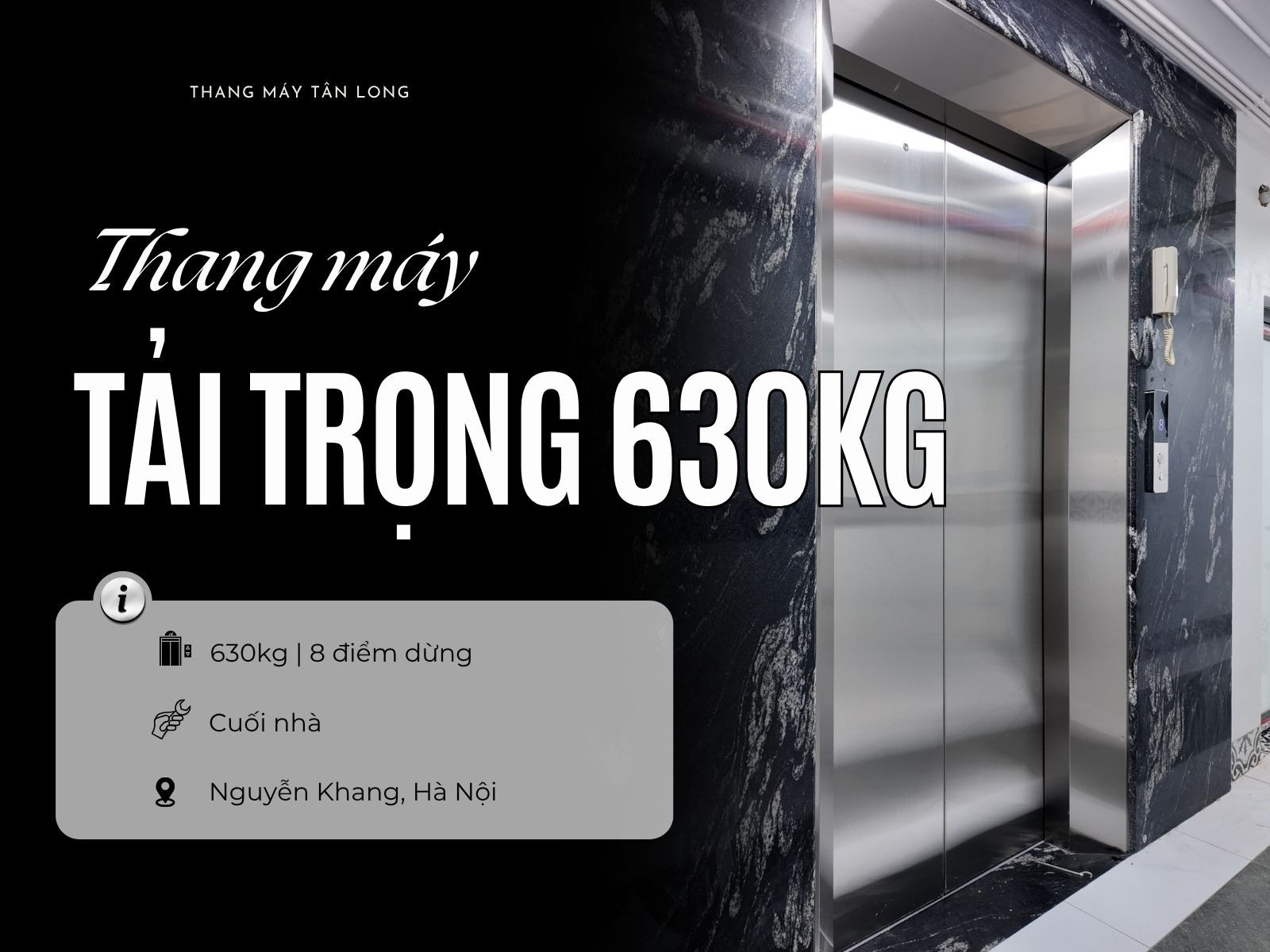 Thang máy nhà ở kết hợp kinh doanh tại Nguyễn Khang, Hà Nội